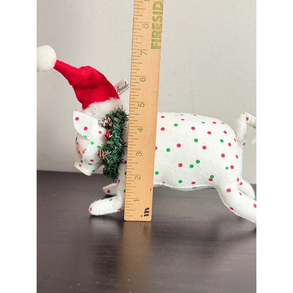 VTG Annalee Mobilitee Dolls Santa Christmas Wreath Pig Hog Piglet 2006 8